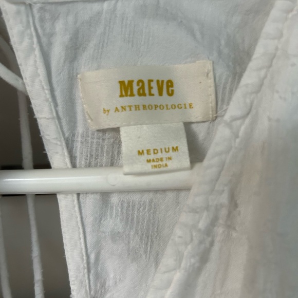 Maeve Textured Open-back Tunic Top, Size M - Picture 5 of 5